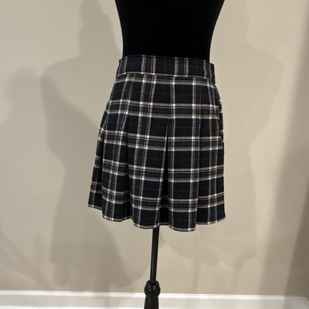 Hollister Women's Ultra High-Rise Plaid Pleated Mini Skirt Size S